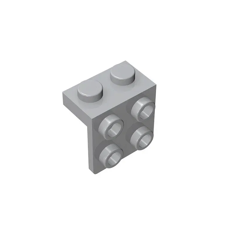 Color: Brown - Gobricks GDS-641 ANGLE PLATE 1X2 / 2X2 compatible with lego 44728 21712 92411 children's DIY Educational Building Blocks