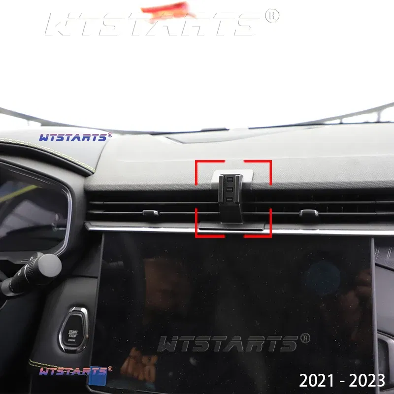 Color Name: Gold - For Lynk&Co 01  2021-2023 Adjustable Car Phone Holder Mobile Mount Gravity GPS Navigation  Bracket Car  Accessories