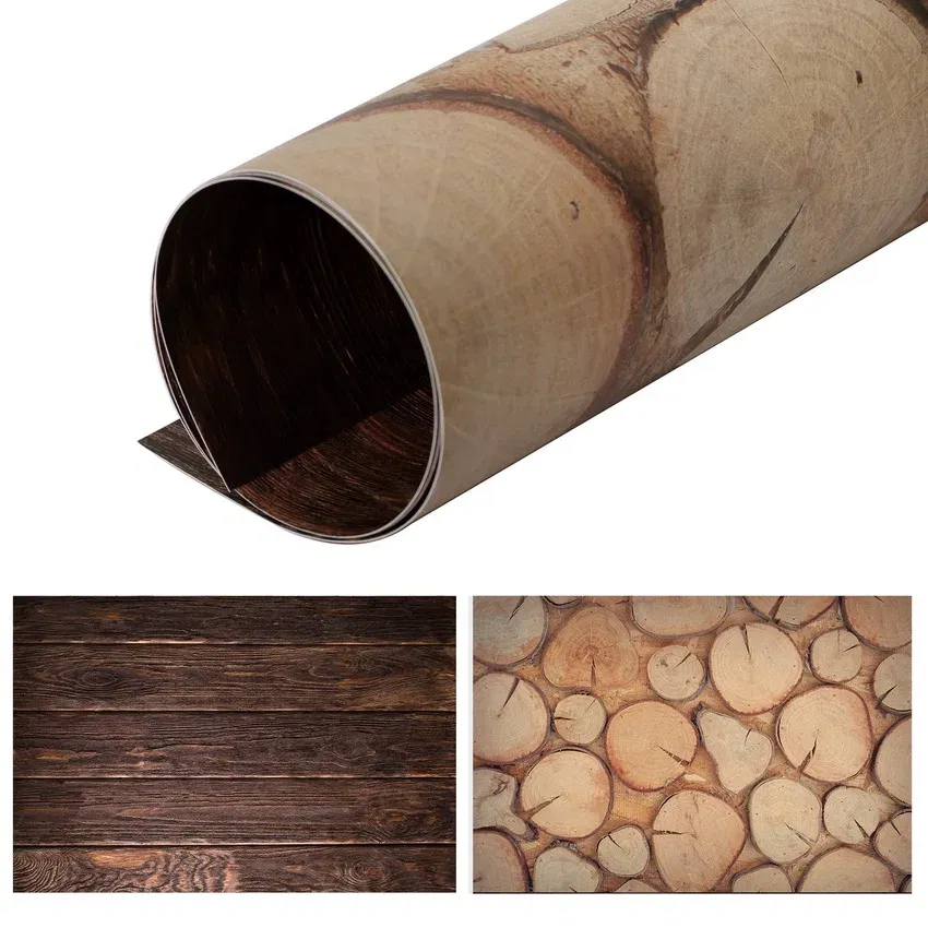 Color: Coffee, Size (mm): 150*200 - 60X90cm Double Sides PVC Background Photography Backdrop Photo Backdrops Paper Waterproof Anti-wrinkle For Food Jewelry