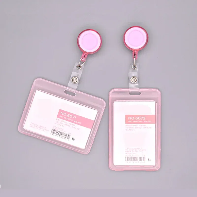Color: ROSE RED - Women Men Card Cover Case Plastic Transparent Business Credit Cards Bank ID Card Sleeve Protect Holder Case for Student