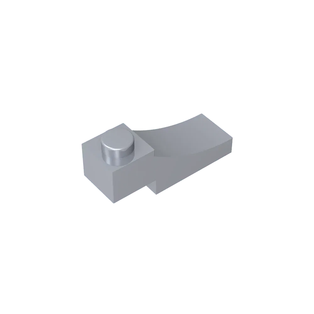 Color: Light  Blue - Gobricks GDS-2183 Brick Curved 3 x 1 with 2/3 Inverted Cutout compatible with lego 70681 Assembles Building Blocks
