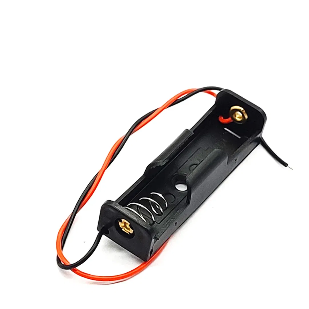 Color: WHITE - AA Battery Holder AA 14500 Size Power Battery Storage Case AA Battery Box 14500 Box Leads With 1 2 3 4 Slots drop shipping