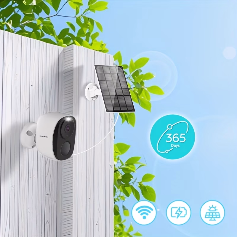 SZSINOCAM® 2.4GHz WiFi Outdoor Wireless Security Camera – Battery Powered with Color Night Vision