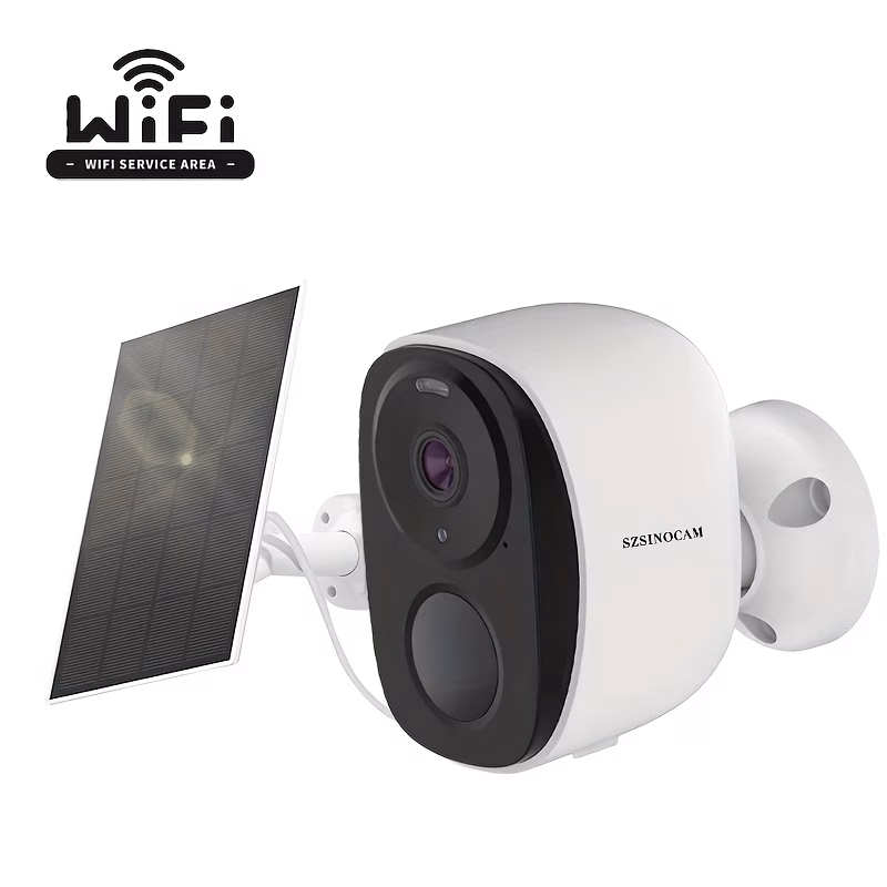 SZSINOCAM® 2.4GHz WiFi Outdoor Wireless Security Camera – Battery Powered with Color Night Vision