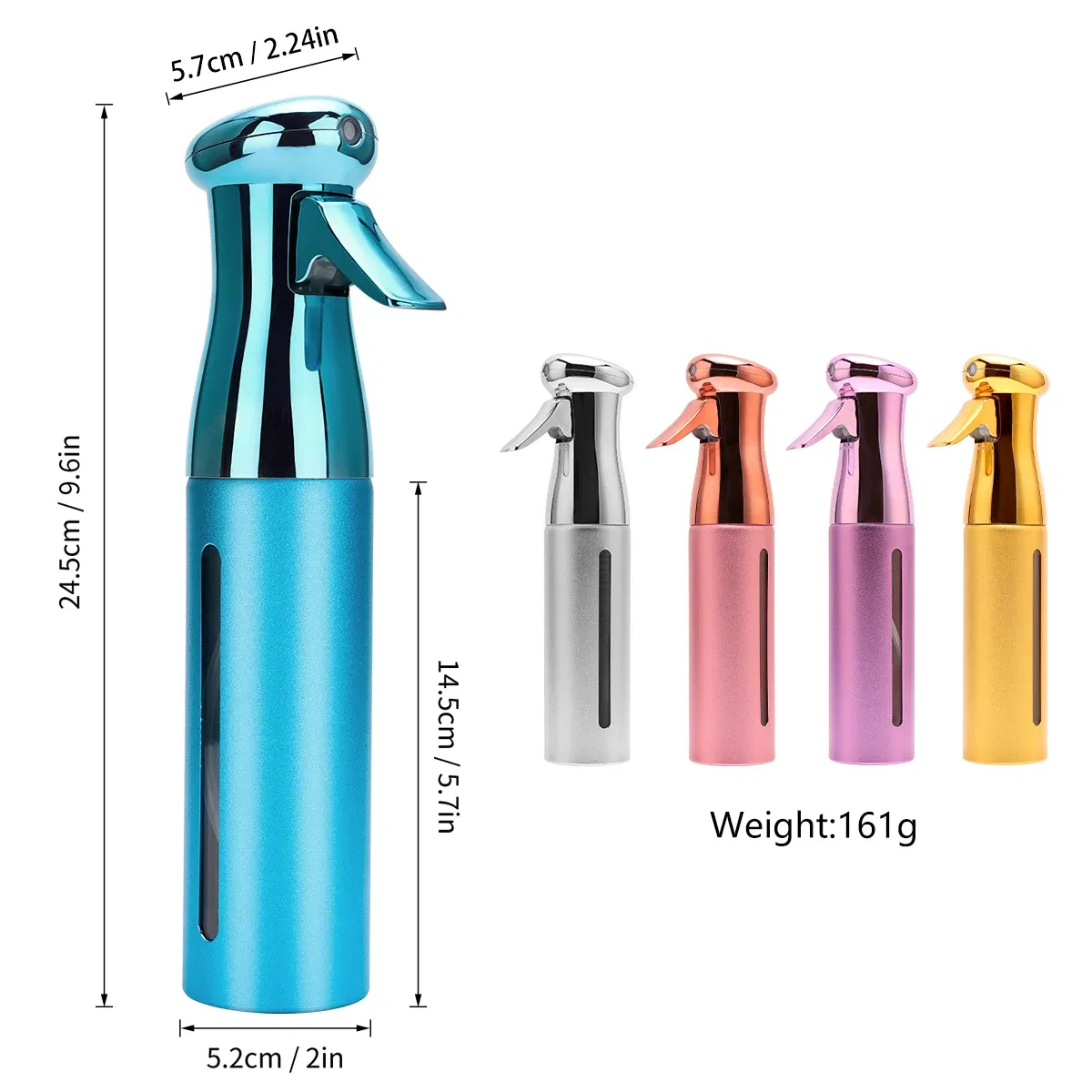 Color: Blue - 300ML Hairdressing Barber Spray Bottle High Pressure Pro Water Fine Mist Sprayer Haircut Barbershop Tools