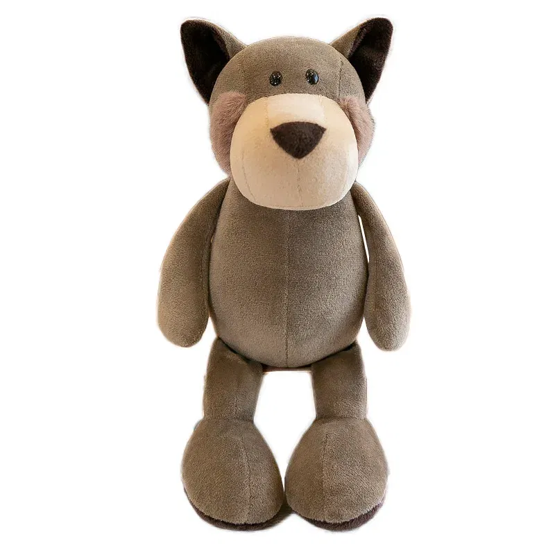 Color: Chocolate Color, Height: 11cm-30cm - Stuffed Plush Animals Toys Soft Dolls Jungle Lion Elephant Tiger Dog Fox Monkey Deer Children Gift Kawaii Baby Kids Hobbie Toys