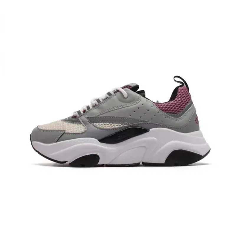 Color: Gold, Shoe Size: 37 - 2025 new B22 sports and leisure thick soled fashionable retro breathable men's and women's height increasing casual shoes