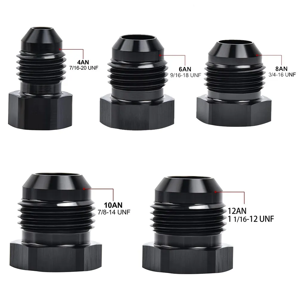 Color: army green, Ships From: CHINA - AN4 AN6 AN8 AN10 AN12 Aluminum Male Flare Thread Hexagon Head Blanking Plugs Fitting Hex Cap Lock Hose Fitting Adapters Anodized