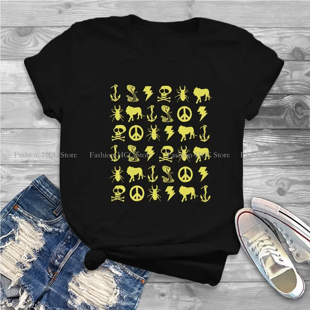 Color: black, Size: XL - Breaking Bad TShirts Jesse Pinkman Yellow Icons Personalize Men's T Shirt New Trend Clothing