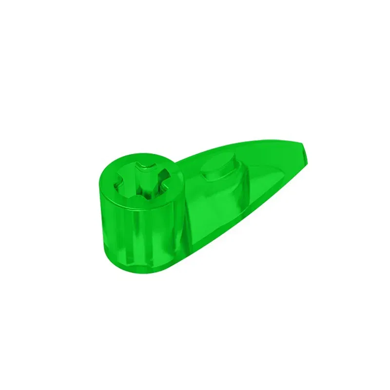 Color: light green - Gobricks 10pcs Compatible MOC Brick Parts 41669 x346 High-tech Tooth 1 x 3 Building Block Particle Assmble Kid Puzzle Brain Toy