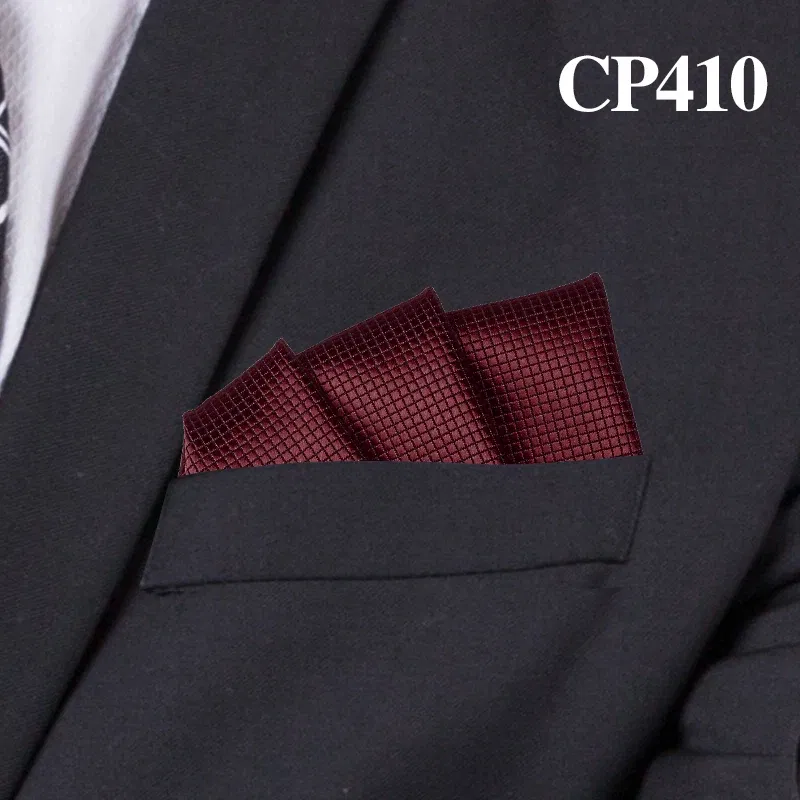 Color: Yellow - Fashion Suits Pocket Square For Men Business Chest Towel Hanky Gentlemen Plaid Hankies Classic Suit Napkin Mens Handkerchief