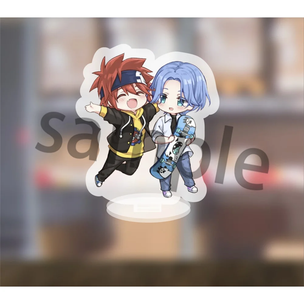 Color: Brown, Size: 10 cm, Ships From: CHINA - Popular Anime The Infinity Cartoon Figure Acrylic Stand Model Cherry Blossom Hasegawa Langa Bag Pendant Skateboard Fans For Gift