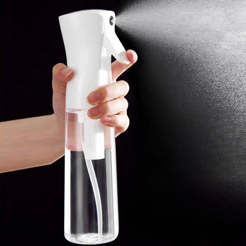 Color: light green - High Pressure Continuous Spray Bottle Hair Care Makeup Water Replenishing Spray Separate Bottle Press Mist Spray Bottle