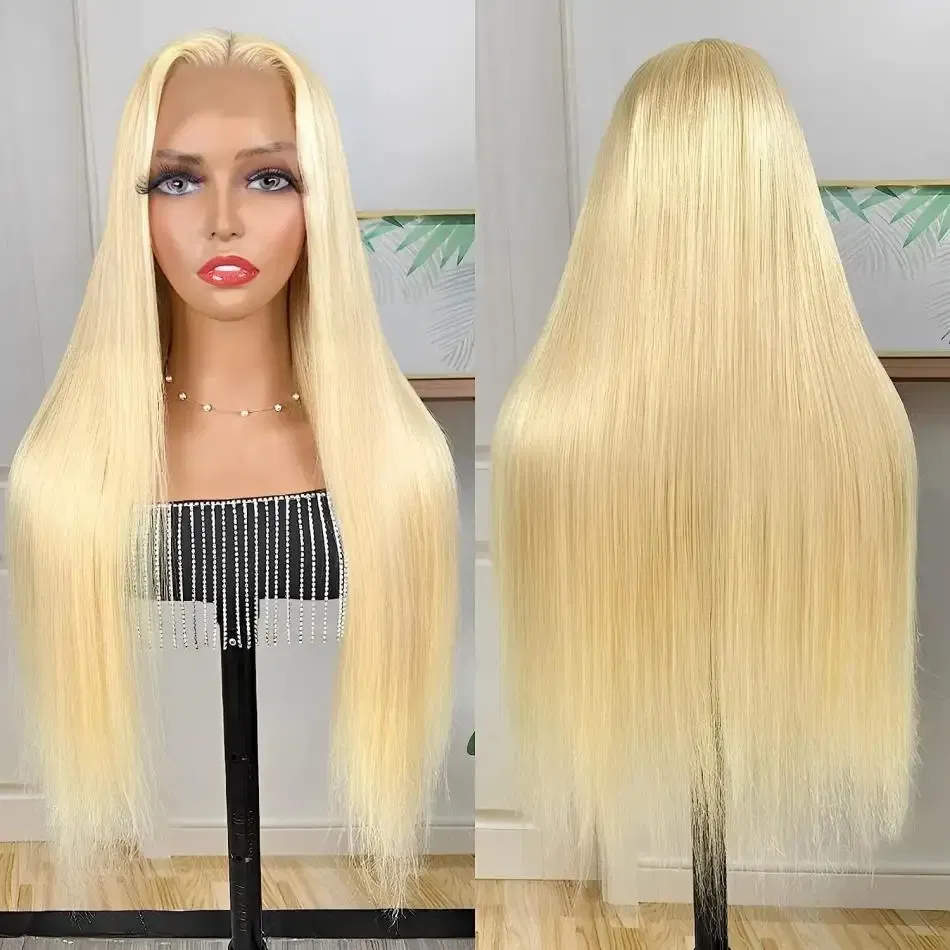 Color: #4, Ships From: CHINA, Stretched Length: 32inches, Density: 150% - Blonde Wig Straight 613 Hd Lace Frontal Wig 13X6 13X4 Transparent Brazilian Straight Lace Front Wigs 30 Inch 100% Human Hair
