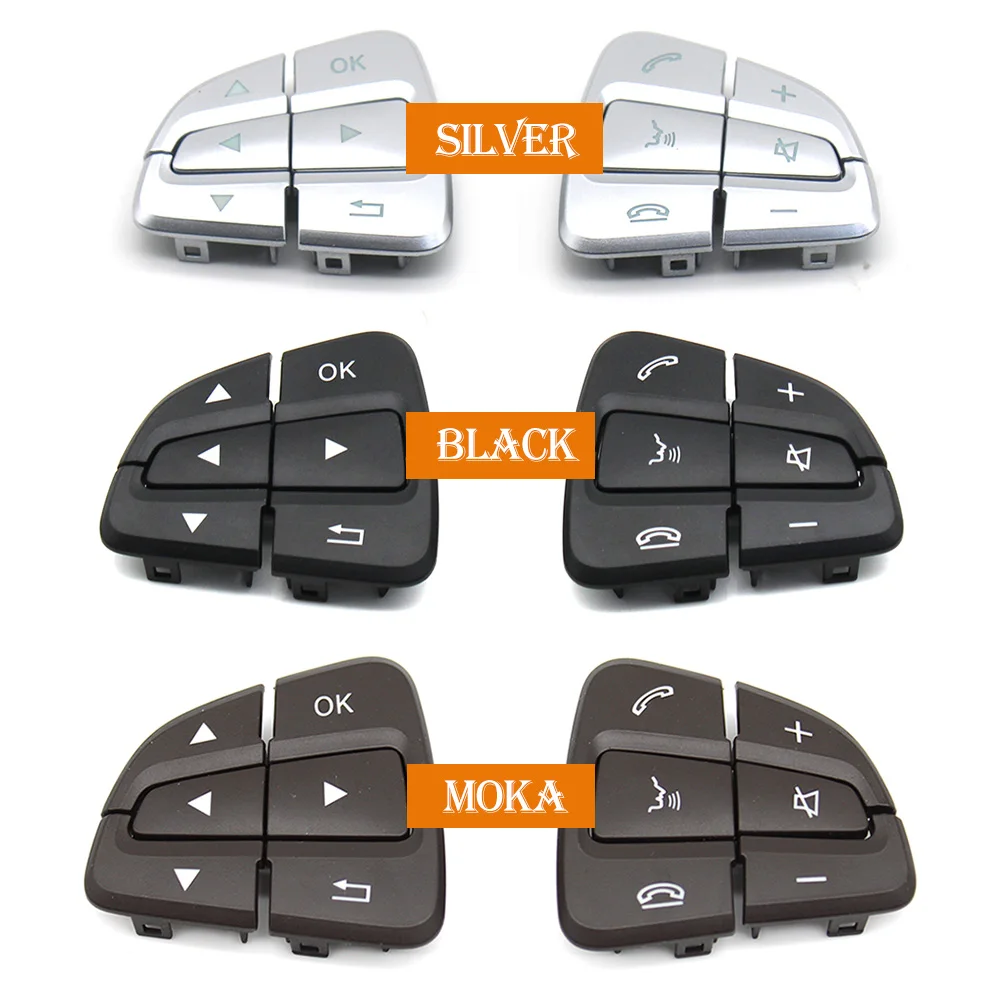 Color: Orange - Car Steering Wheel Menu Control Switch Buttons For Mercedes Benz A B GLA GLS GLE V Class W176 W246 W156 W166 W292 W117 W218 W231
