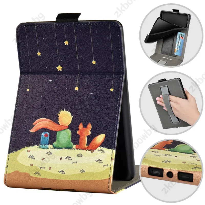 Color: Red, Size: 12.4 - Cute Smart Case for 6.8' 6'' Kindle Paperwhite Signature 11th Generation Edition 12th 2024 7'' 7th 10th 6th M2L4EK RS23CV Cover