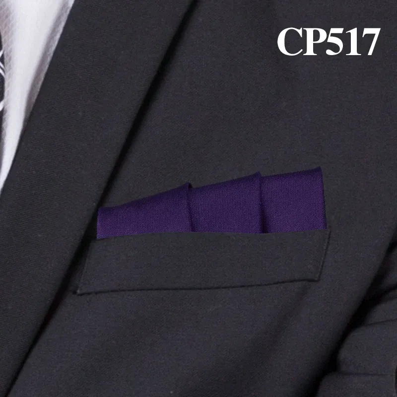 Color: Ivory - Satin Handkerchief For Men Candy Color Mens Suits Pocket Square Business Chest Towel Hanky Suit Napkin Solid Hankies
