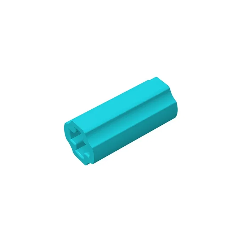 Color: SKY BLUE - Gobricks 10PCS Bricks Connector 2L compatible with 59443 pieces of children's toys building blocks Part Children's Birthday Gift