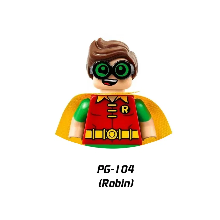 Color: Sand Green - Marvel Blocks Brick Hero Batman Joker Superman Catwoman Mini Figure Building blocks Hot Toy Children's party gift