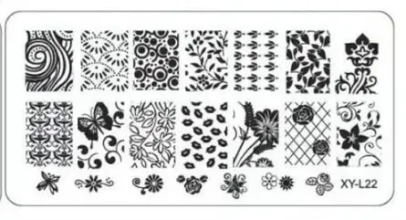 Color: Burgundy - Kimcci Nail Stamping Plates Flamingo Nail Template Mandala Maple Leaf Stamp Nail Art Stamp Image Template Manicure Stencil Tools