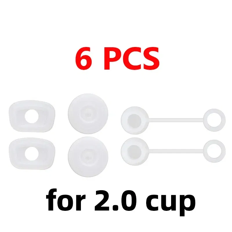 Color: light yellow - Silicone Spill Proof Compatible for Stanley Cup 1.0 40oz/ 30oz Tumbler Water Cup Anti Leakage Accessories Stopper Sets of 3/6