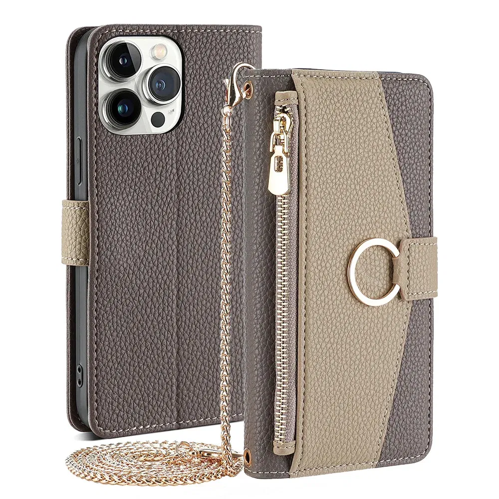 Color: Beige, Compatibility by Model: Galaxy A05s - Leather Phone Case for SAMSUNG Galaxy A05 A06 A16 A15 A36 A56 A26 5G  Crossbody Wallet Case Flip Mirror Cover with Long Lanyard