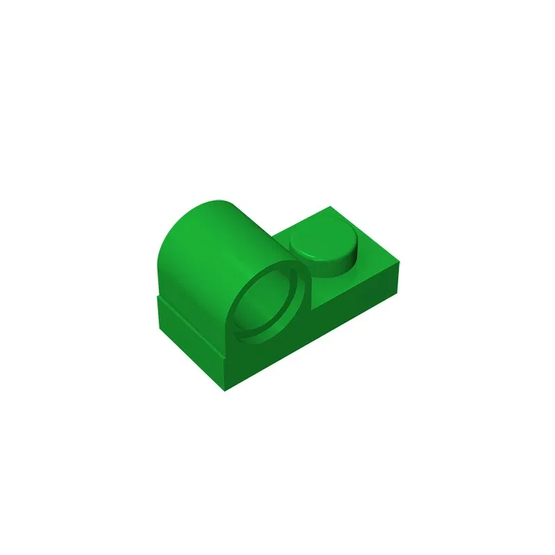 Color: light green - Gobricks GDS-811 Plate, Modified 1 x 2 with Pin Hole on Top compatible with lego 11458 pieces of children's toys