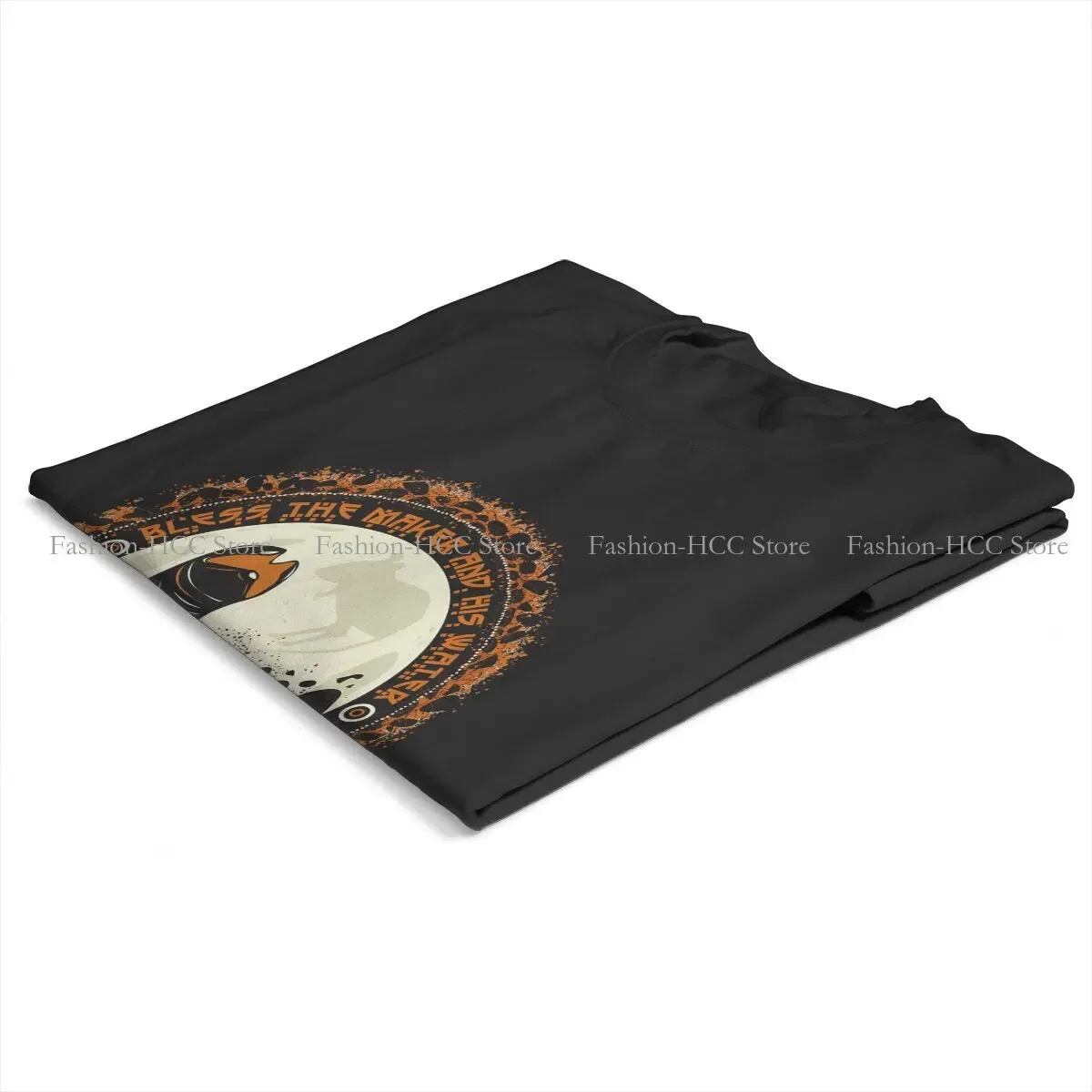 Color: black, Size: XL - Essential Graphic Polyester TShirt Arrakis Creative Streetwear Comfortable T Shirt Female