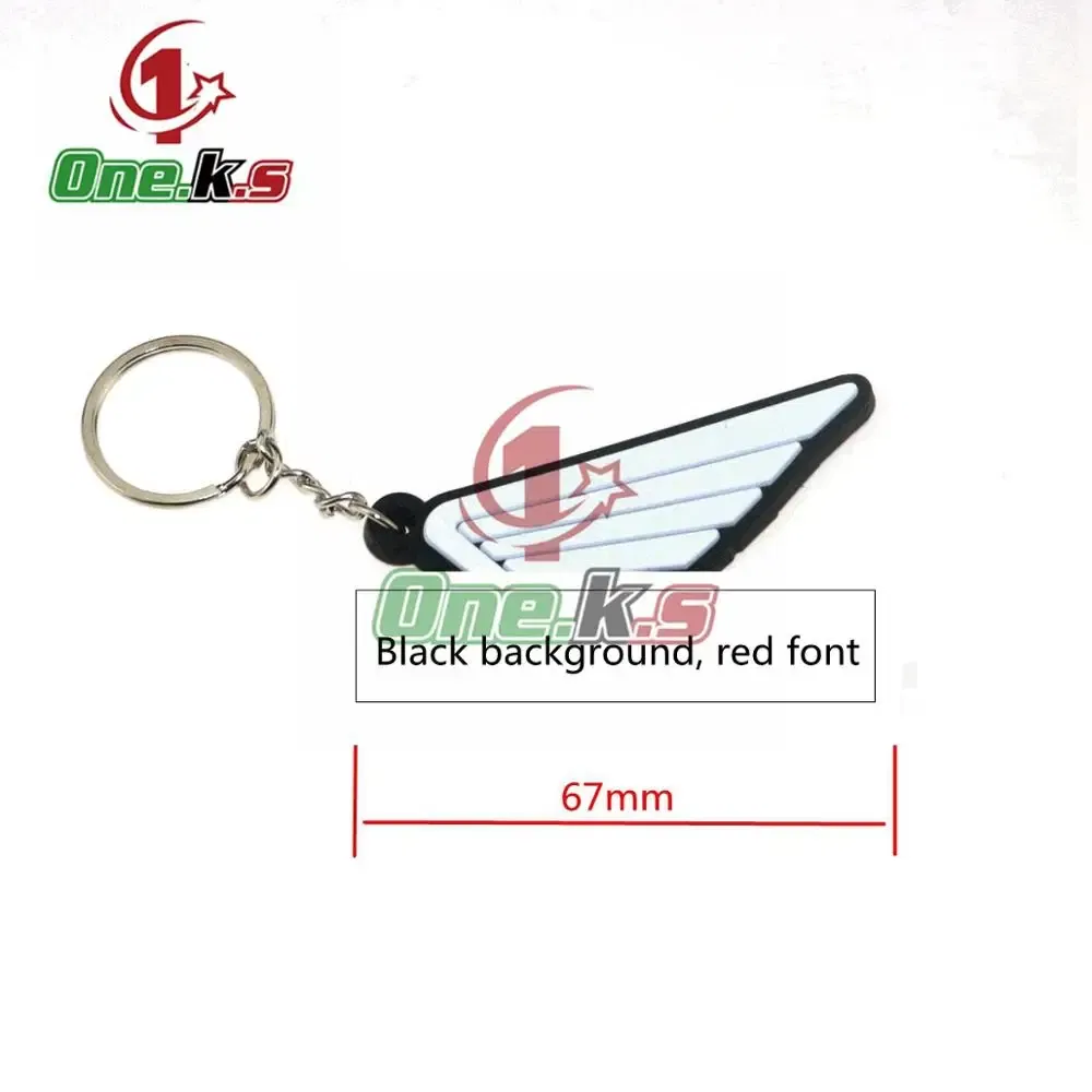 Color: multi - Rubber Motorcycle Key Ring Key Chain cool keychain 3D Soft For HONDA CB1000 CB650F  CBR100RR  CB650R