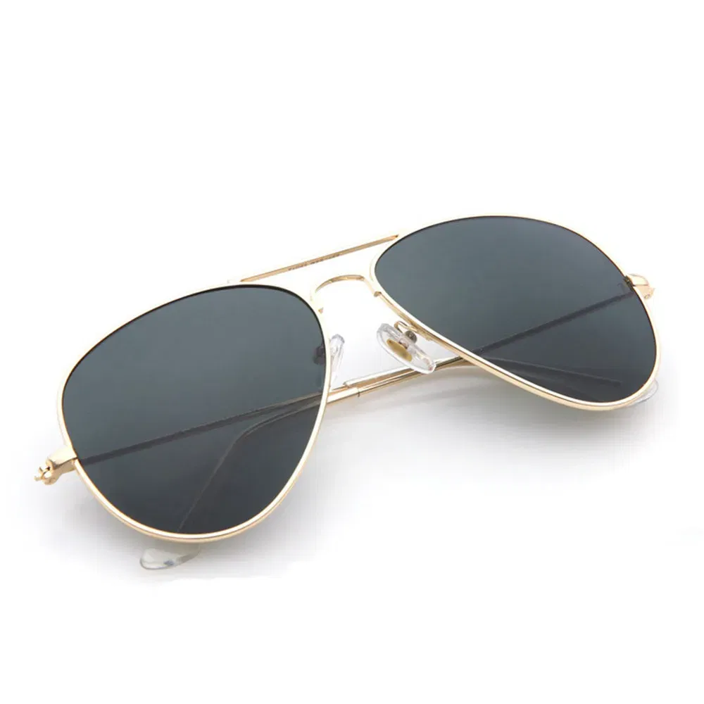 Lenses Color: Gold, Frame Color: other - FOENIXSONG Fashion Sunglasses for Women Men  Pilot Round Gradient Mirror Women's Glasses Oculos Lentes Gafas De Sol