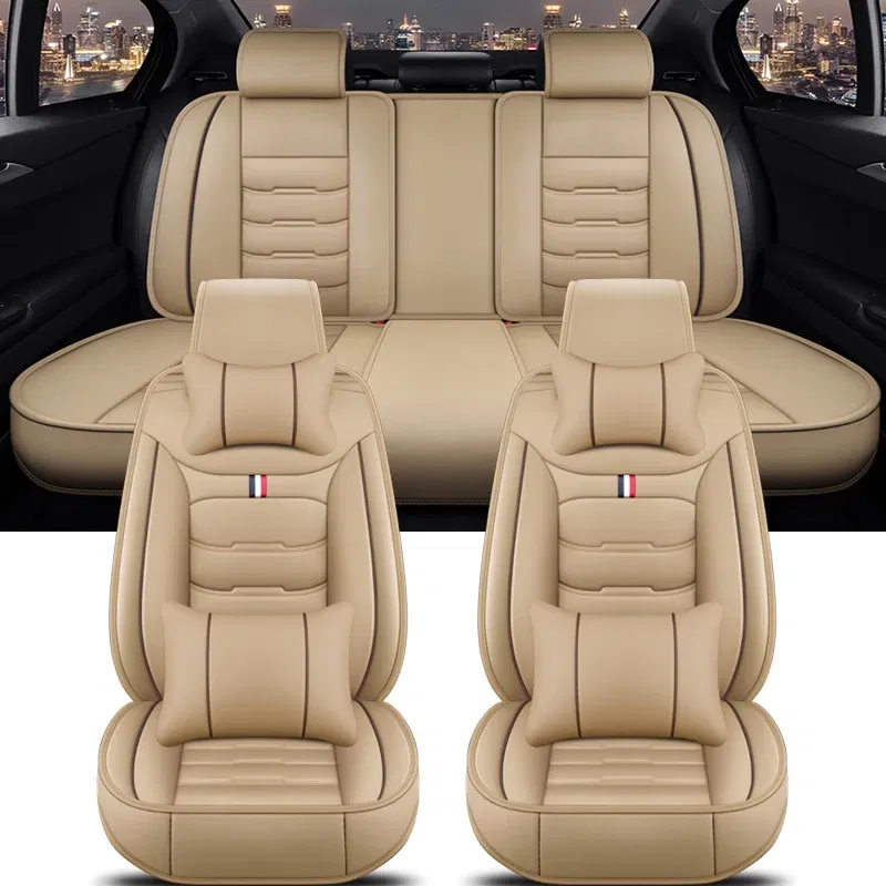 Color Name: Light Grey, Ships From: CHINA - Universal Car Seat Cover for HYUNDAI All Car Models Solaris Sonata Creta Encino Elantra Ix25 Ix35 Kona Auto Accessories Interior