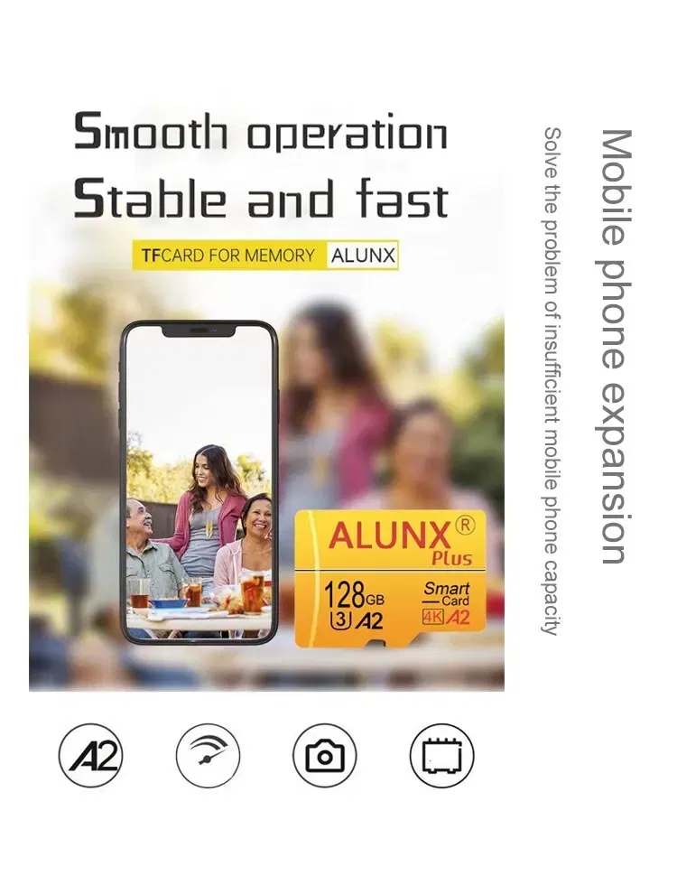 Capacity: 32GB - ALUNX 100% Genuine Micro TF SD Card 256G U3 128GB 64GB 32GB Memory Card Flash Class 10 Support Mobile Phones UAV Etc Card Reader