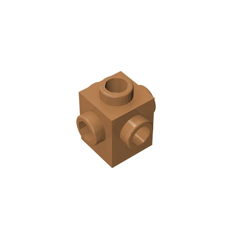 Color: GRAY - Gobricks GDS-650 BRICK 1X1 W. 4 KNOBS compatible with lego 4733 children's DIY Educational Building Blocks Technical