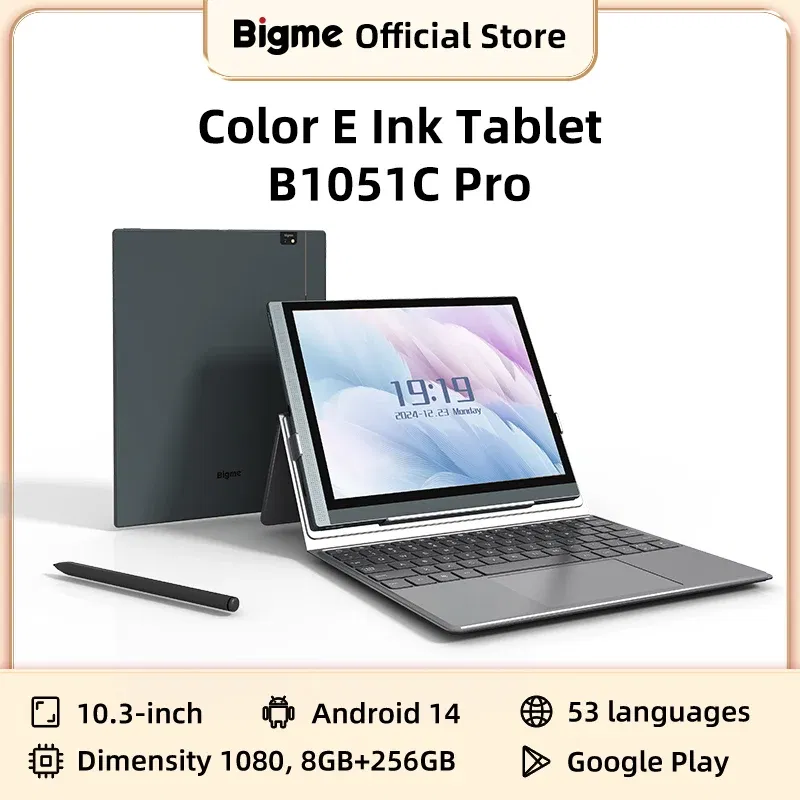 Color: pink, Ships From: CHINA - Bigme B1051C Pro 10.3'' Color Eink Ebook Reader Android 14 OS, Dimensity 1080, 8+256GB, Electronic Book Tablet 300PPI Ereader