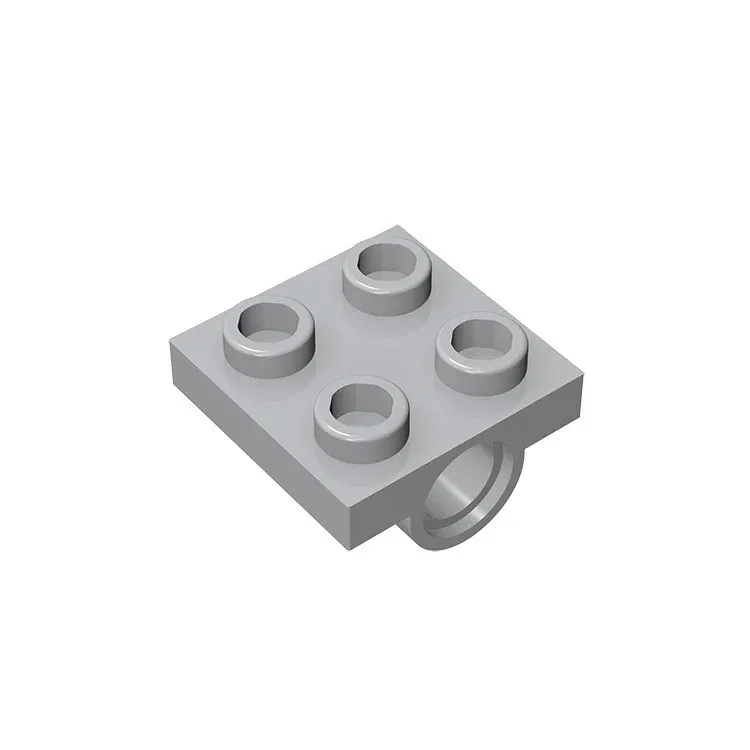 Color: wood - MOC PARTS GDS-848 Plate, Modified 2 x 2 with Pin Hole - Full Cross Support Underneath compatible with lego 10247 2444