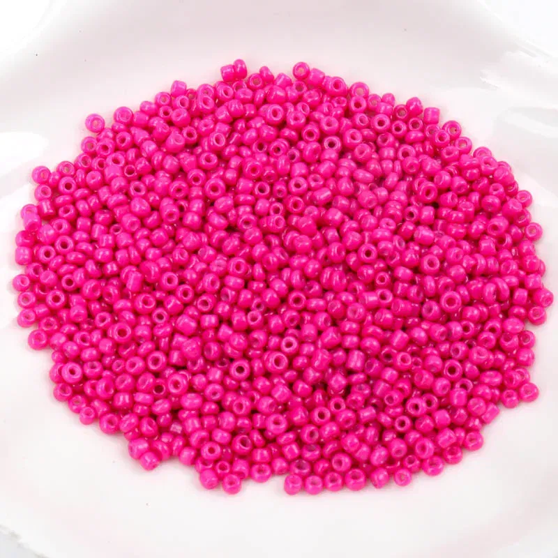 Color: Pink, Item Diameter: 2mm - 150-1000pcs 2/3/4mm Charm Czech Glass Seed Beads DIY Bracelet Necklace Beads For Jewelry Making DIY Earring Necklace