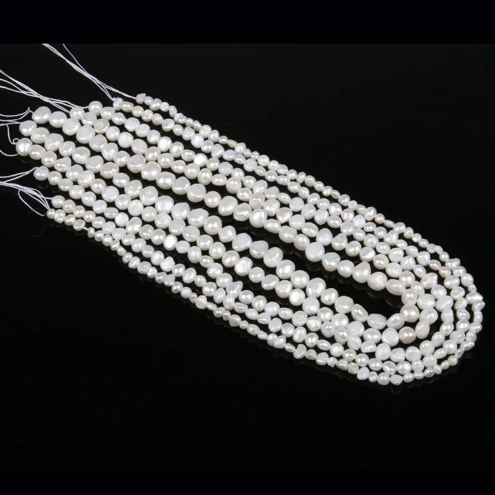 Color: Light Pink, Item Diameter: 16mm - Natural Freshwater Pearl Baroque White pink Irregular Beads for Jewelry Making DIY Earrings Bracelet Necklace Accessories