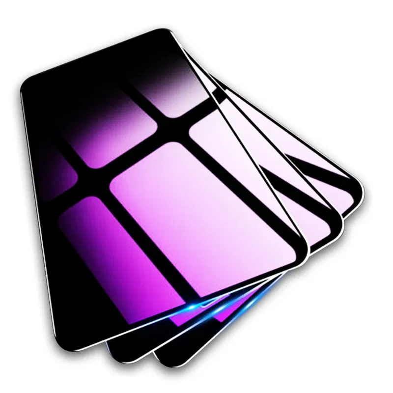 Color: Transparent, Material: Anti Blue Light, Bundle: Bundle1 - 3pcs Anti Blue Purple Light Tempered Glass For Huawei Mate 20 Lite/Mate 40 Lite/View 30/Y9A/Nova 8 SE  Screen Protector Glass