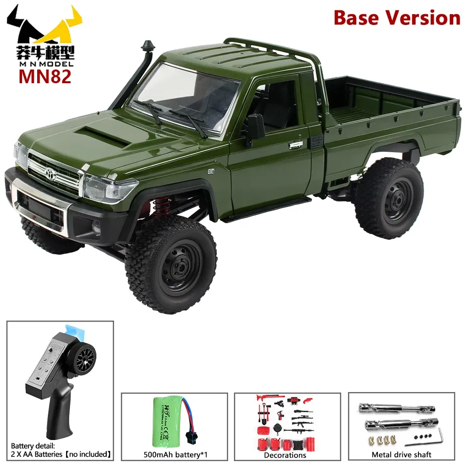 Color: PURPLE - MN MODEL 1:12 4WD Retro RC Off-road Car All Terrain Vehicle Climbing Truck Rock Crawler Pickup Collection Model Toy for Adult