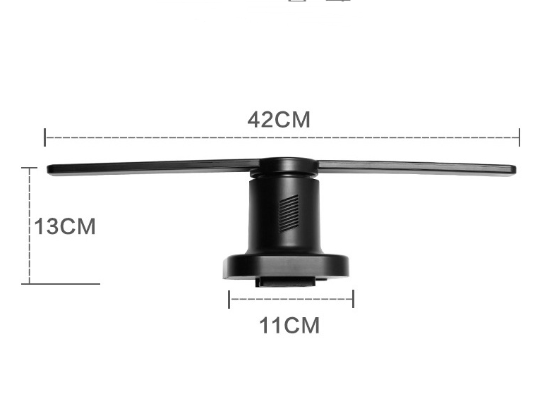 Holographic 3D Projector Rotary Fan