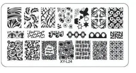 Color: Light Khaki - Kimcci Nail Stamping Plates Flamingo Nail Template Mandala Maple Leaf Stamp Nail Art Stamp Image Template Manicure Stencil Tools