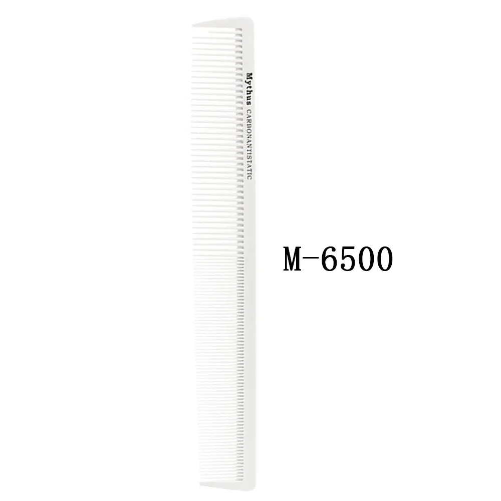Color: Dark Red - Mythus Hairdressing Carbon Comb For Haircut Barber Anti Static White Rat Tail Comb Beauty Professional Hair Styling Tools Comb