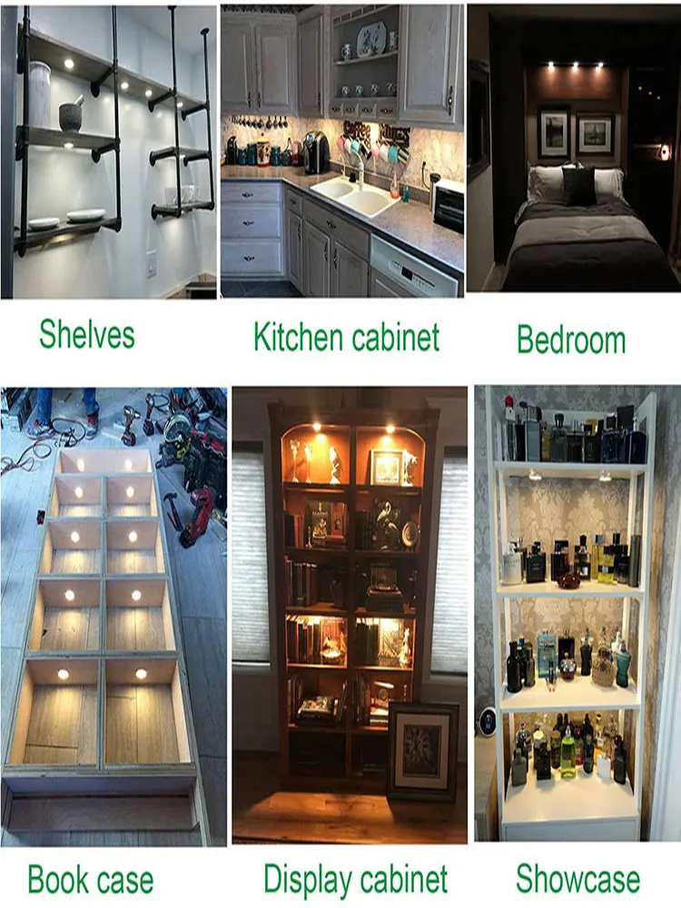 Emitting Color: Warm White, Support Dimmer: No - 1-Set 68mm Range Hood Stove Light 2 1/8in Hole 1.5W LED Smoke Fan Light Kitchen Cabinet Hood Light 20W Halogen Bulb Equivalent