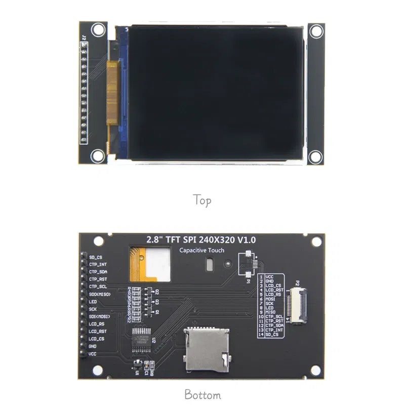 Color: WHITE - 3.5 inch SPI TFT LCD Screen Colorful IPS capacitive Touch Display Module ST7796 320*480  IPS For Esp32&arduino