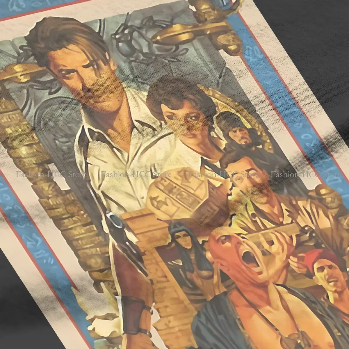 Color: WHITE, Size: XXL - Brendan  Fraser Poster Unique Polyester TShirt The Mummy Movie Top Quality Creative Graphic  T Shirt Stuff