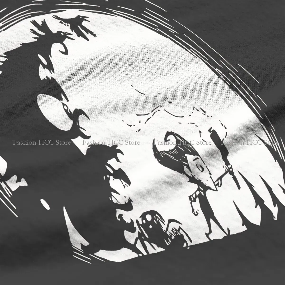 Color: WHITE, Size: XL - Dont Starve Polyester TShirts Monster Distinctive Homme T Shirt New Trend Clothing