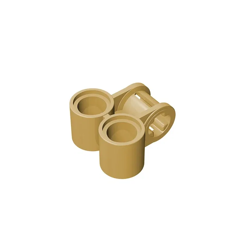 Color: WHITE - Gobricks GDS-927 Technical, Axle and Pin Connector Perpendicular Double compatible with lego 32291 pieces of children's toys