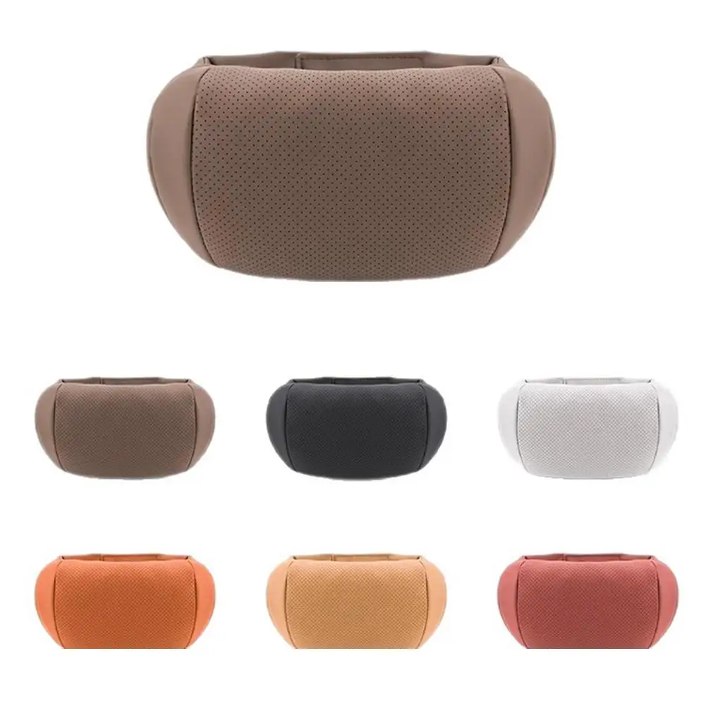 Color: Orange - Universal Car Seat Headrest Neck Pillow, 3D Ergonomic Travel Neck Rest, Soft Fluffy Comfortable Neck Support, Neck Protection