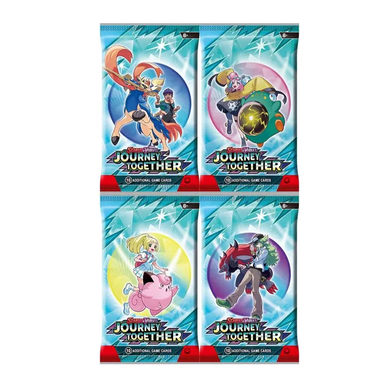 Color: three - *Prismatic Evolutions 360Pcs Pokemon Card Journey Together Stellar Crown 151 Ultra Prism English Booster Battle Transaction *///