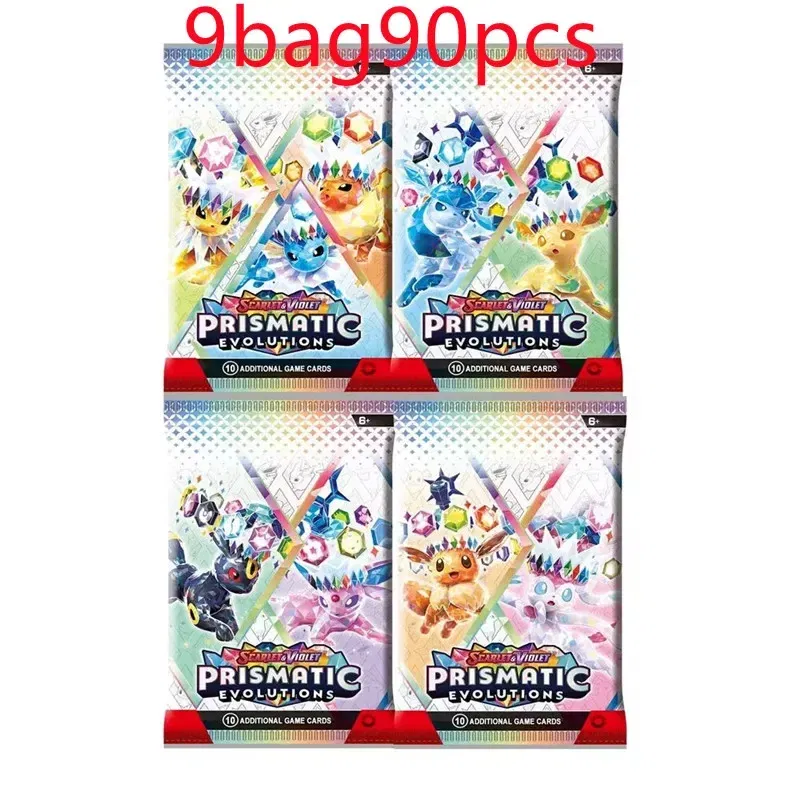 Color: three - *Prismatic Evolutions 360Pcs Pokemon Card Journey Together Stellar Crown 151 Ultra Prism English Booster Battle Transaction *///